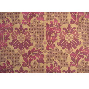 Patchwork Damask Silk Russett by Mulberry Fabric