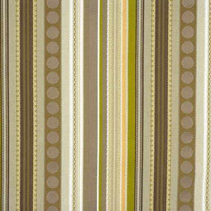 Braided Stripe Taupe/Stone/Lime by Mulberry Fabric