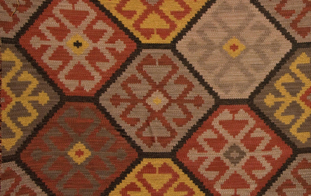 Topkapi Red/Gold by Mulberry Fabric