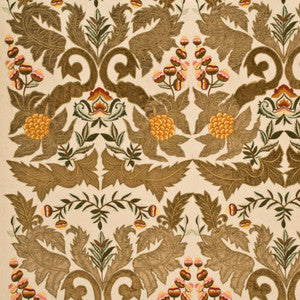 Constantine Linen Sage/Gold by Mulberry Fabric