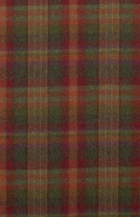 Country Plaid Red/Lovat/Heather by Mulberry Fabric