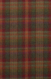 Country Plaid Red/Lovat/Heather by Mulberry Fabric