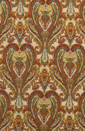 Bohemian Paisley Multi by Mulberry Fabric