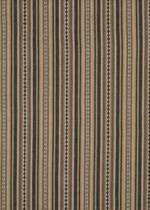 Dalton Stripe Charcoal/Bronze by Mulberry Fabric