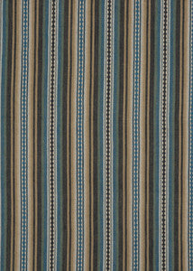Dalton Stripe Indigo/Teal by Mulberry Fabric