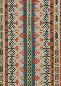 Saddle Blanket Teal by Mulberry Fabric