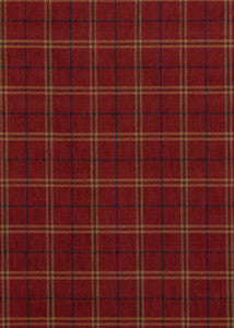 Haddon Check Red by Mulberry Fabric