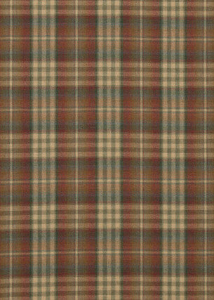 Nevis Red/Green by Mulberry Fabric