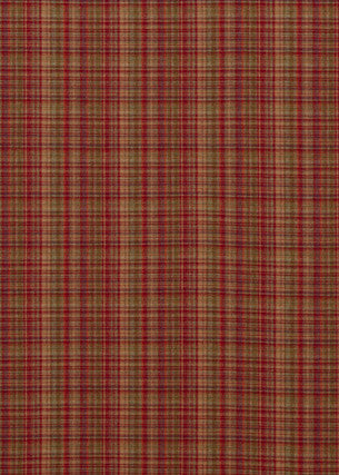 Mull Red/Green by Mulberry Fabric