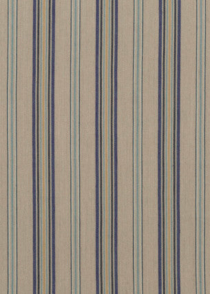 Exeter Stripe Plum/Linen by Mulberry Fabric