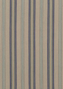 Exeter Stripe Plum/Linen by Mulberry Fabric