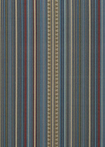 Pageant Stripe Indigo by Mulberry Fabric