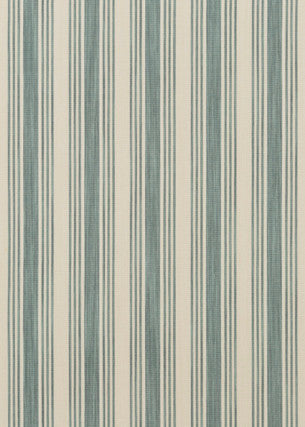 Hammock Stripe Teal by Mulberry Fabric