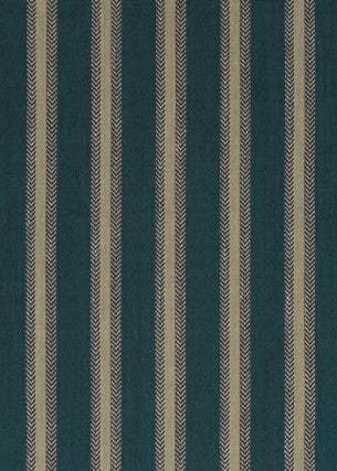 Chester Stripe Teal by Mulberry Fabric