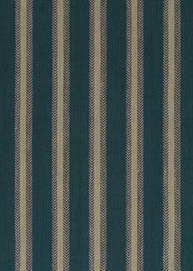 Chester Stripe Teal by Mulberry Fabric