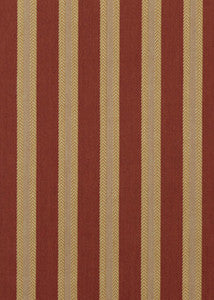 Chester Stripe Russet/Ochre by Mulberry Fabric