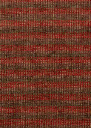 Rattan Chenille Red/Green by Mulberry Fabric