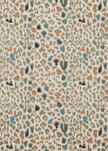 Floral Fantasy Woodsmoke by Mulberry Fabric