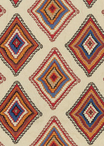 Sundance Sienna/Red/Blue by Mulberry Fabric