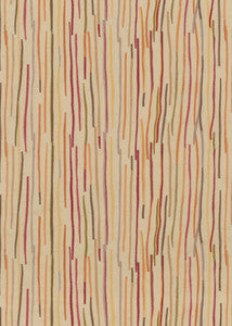 Fiesta Stripe Red/Sienna by Mulberry Fabric