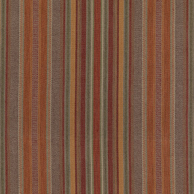 Rustic Stripe Red/Plum by Mulberry Fabric