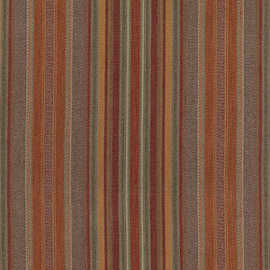 Rustic Stripe Red/Plum by Mulberry Fabric