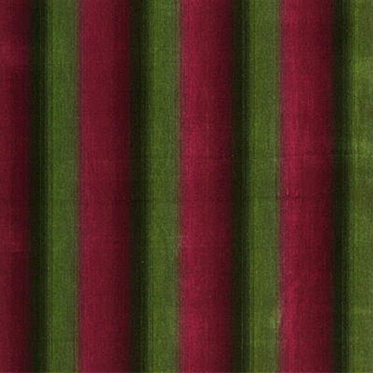FE9005.5 Linear Velvet Crimson & Moss by Fired Earth Fabric Botanist & Ecologist Viscose 60%, Cotton 40% United Kingdom Heavy Horizontal: See Sample and Vertical: See Sample 53.978 inches - Fabric Carolina -
