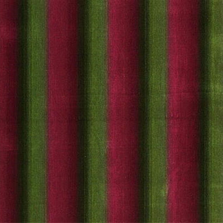 FE9005.5 Linear Velvet Crimson & Moss by Fired Earth Fabric Botanist & Ecologist Viscose 60%, Cotton 40% United Kingdom Heavy Horizontal: See Sample and Vertical: See Sample 53.978 inches - Fabric Carolina -