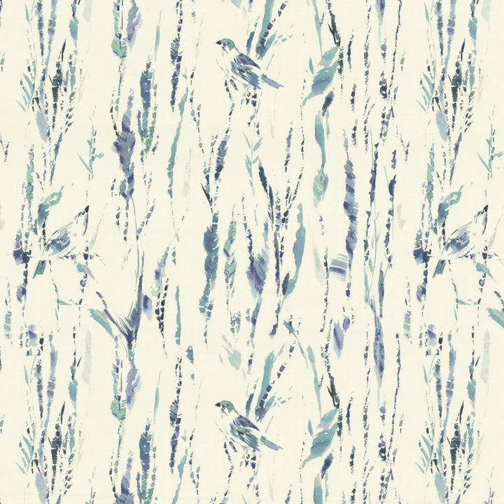 Feathers Blue by Kasmir Fabric 5154 100% Cotton
 SPAIN </p><p>Repeat: Horizontal: 27 inches and Vertical: 25 2/8 inches 54 - Fabric Carolina -
