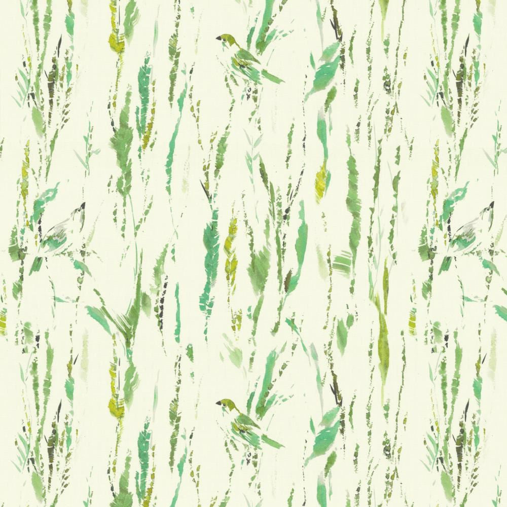 Feathers Green by Kasmir Fabric 5154 100% Cotton
 SPAIN </p><p>Repeat: Horizontal: 27 inches and Vertical: 25 2/8 inches 54 - Fabric Carolina -
