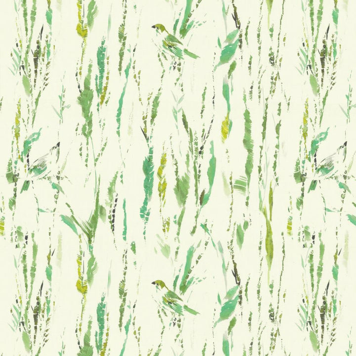 Feathers Green by Kasmir Fabric 5154 100% Cotton
 SPAIN </p><p>Repeat: Horizontal: 27 inches and Vertical: 25 2/8 inches 54 - Fabric Carolina -