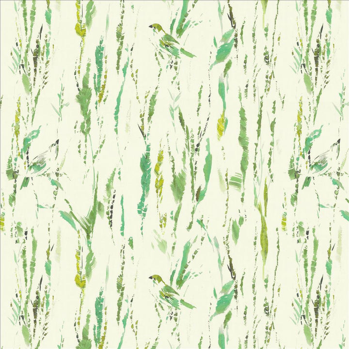 Feathers Green by Kasmir Fabric 5154 100% Cotton
 SPAIN </p><p>Repeat: Horizontal: 27 inches and Vertical: 25 2/8 inches 54 - Fabric Carolina -