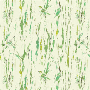 Feathers Green by Kasmir Fabric