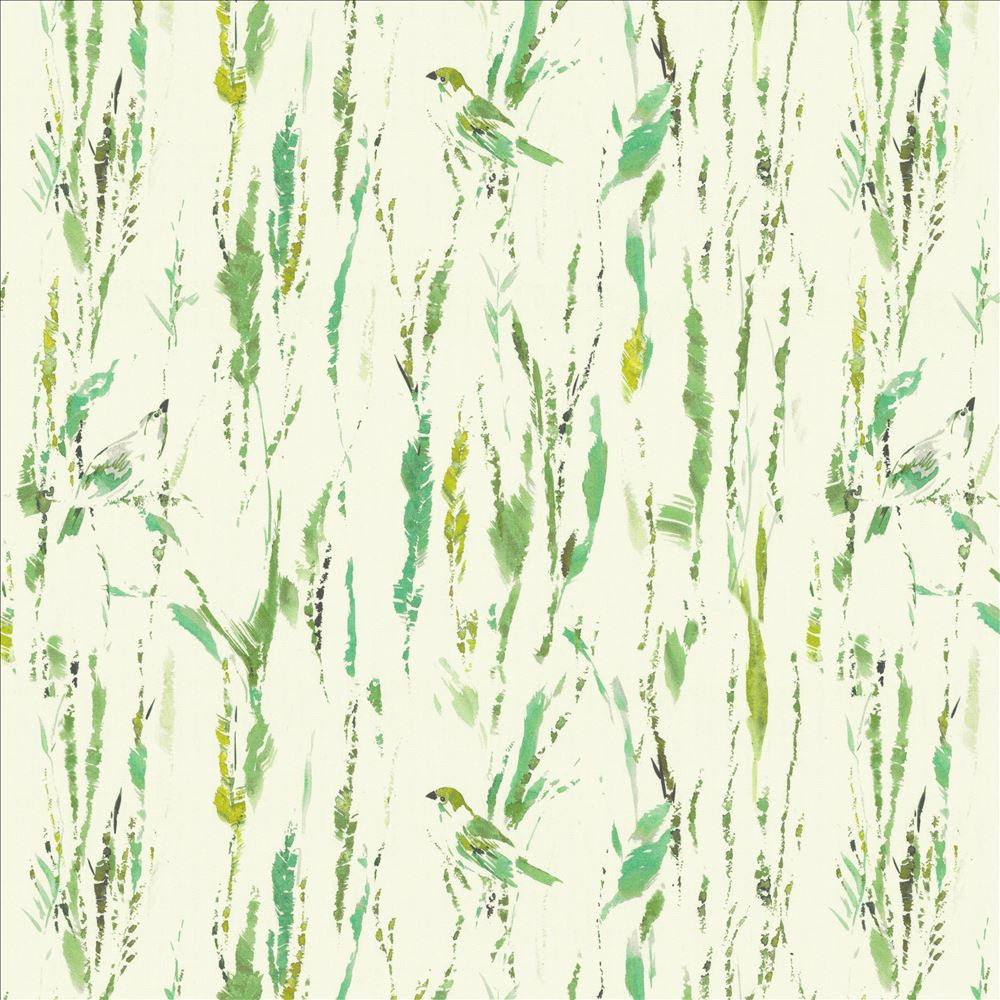 Feathers Green by Kasmir Fabric 5154 100% Cotton
 SPAIN 51,000 Wyzenbeek Double Rubs Horizontal: 27 inches and Vertical: 25 2/8 inches 54 - Fabric Carolina -