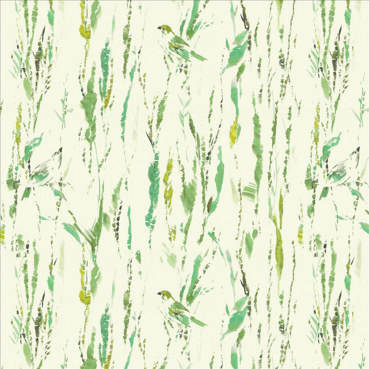 Feathers Green by Kasmir Fabric 5154 100% Cotton
 SPAIN 51,000 Wyzenbeek Double Rubs </p><p>Repeat: Horizontal: 27 inches and Vertical: 25 2/8 inches 54 - Fabric Carolina -