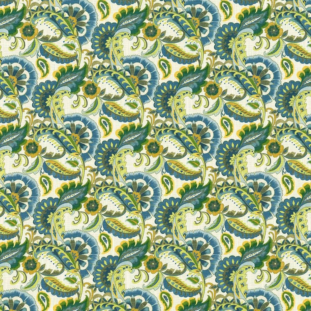 Felidias Garden Seawind by Kasmir Fabric 5107 100% Cotton
 UAE </p><p>Repeat: Horizontal: 13 4/8 inches and Vertical: 13 inches 54 - 55 - Fabric Carolina -