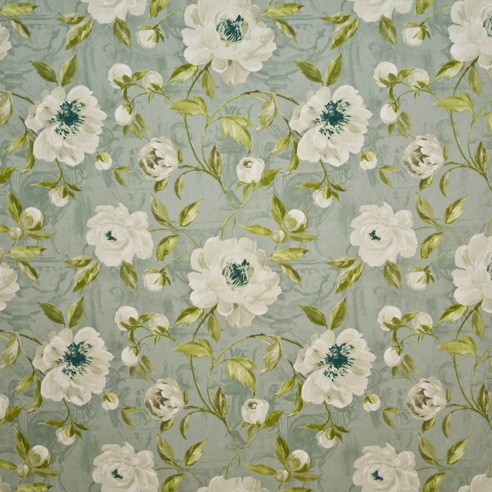 Fenimore Manor Eau De Nil  by Kasmir Fabric See sample 100% Cotton
 UNITED KINGDOM Not Tested </p><p>Repeat: Horizontal: 27 inches and Vertical: 25 2/8 inches 54  - Fabric Carolina -