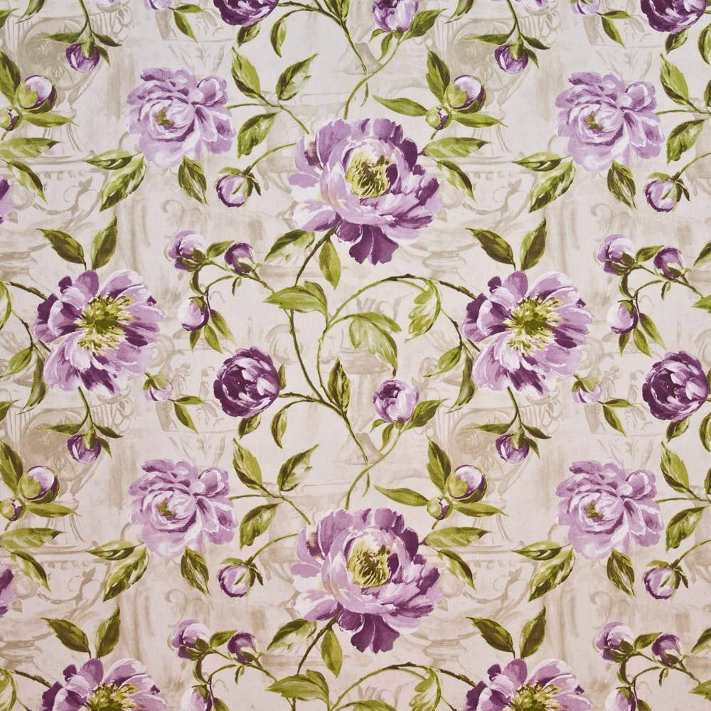 Fenimore Manor Lavender by Kasmir Fabric 1397 100% Cotton UNITED KINGDOM Not Tested H: 27 inches, V:25 2/8 inches 54 - 55 - Fabric Carolina - Kasmir