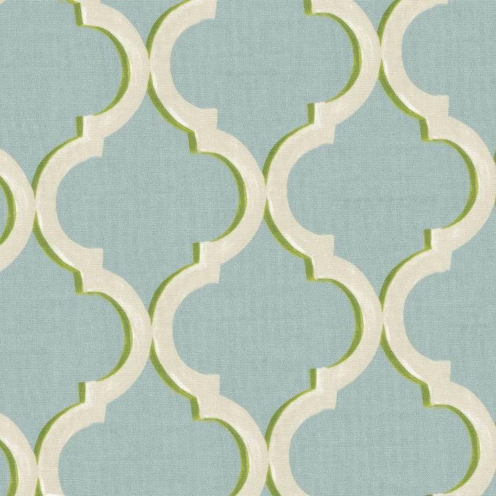 Fenimore Trellis Eau De Nil by Kasmir Fabric 1398 100% Cotton UNITED KINGDOM Not Tested H: 27 inches, V:25 2/8 inches 54 - 55 - Fabric Carolina - Kasmir