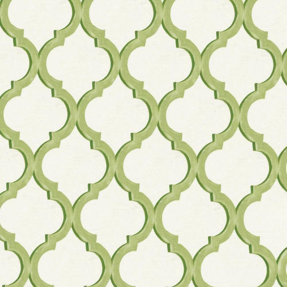 Fenimore Trellis Key Lime by Kasmir Fabric 1397 100% Cotton UNITED KINGDOM Not Tested H: 27 inches, V:25 2/8 inches 54 - 55 - Fabric Carolina - Kasmir