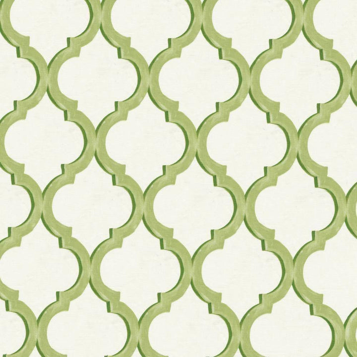 Fenimore Trellis Key Lime by Kasmir Fabric 1397 100% Cotton UNITED KINGDOM Not Tested H: 27 inches, V:25 2/8 inches 54 - 55 - Fabric Carolina - Kasmir