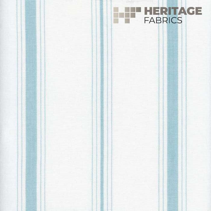 Fenwick Aqua by Heritage Fabric - 100% Cotton India 9,000 Horizontal: 5.75" and Vertical: N/A 54" - Fabric Carolina -