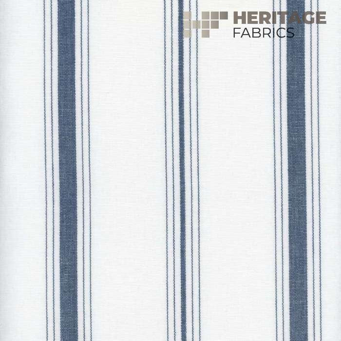 Fenwick Indigo by Heritage Fabric - 100% Cotton India 9,000 Horizontal: 5.75" and Vertical: N/A 54" - Fabric Carolina -