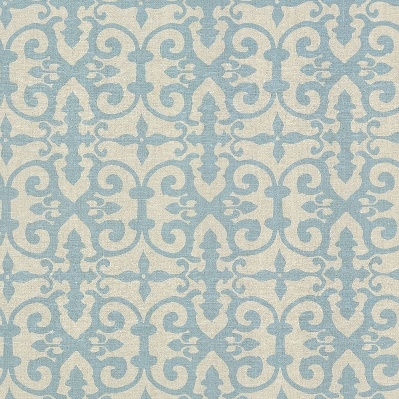 Ferne Park Blue FERN001 by Schumacher Fabric Veere-Grenney 100% Linen Martindale 18,000 Horizontal: 8 and Vertical: 8 47 - Fabric Carolina -