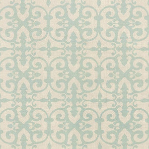 Ferne Park Aqua Fern003 by Schumacher Fabric