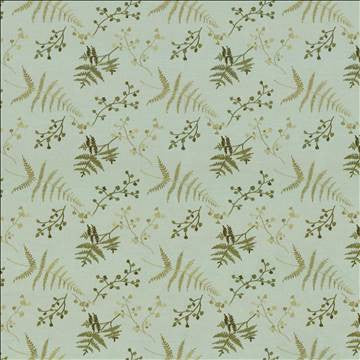 Fern Garden Caribe by Kasmir Fabric 1443 100% Polyester Embroidery Contents 100% Rayon INDIA 9,000 Wyzenbeek Double Rubs H: 12 7/8 inches, V: 9 1/8 inches 54 - 55 - Fabric Carolina - Kasmir