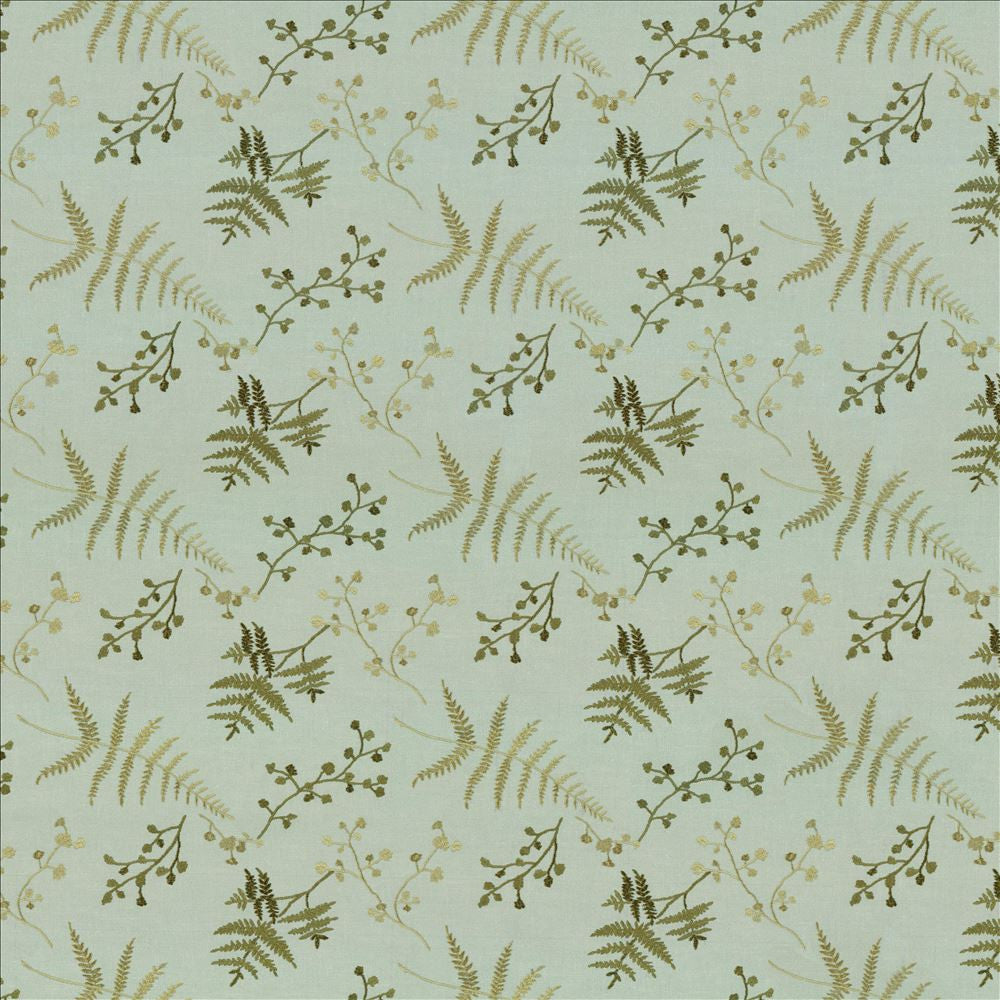 Fern Garden Caribe by Kasmir Fabric 1443 100% Polyester
Embroidery
100% Rayon
 INDIA </p><p>Repeat: Horizontal: 12 7/8 inches and Vertical: 9 1/8 inches 52 - 55 - Fabric Carolina -