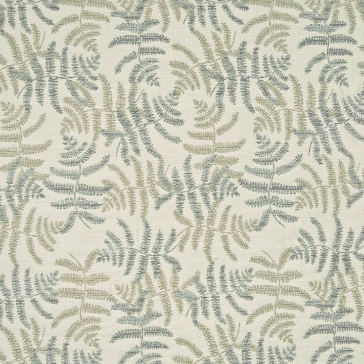 Fern Grotto Azure by Kasmir Fabric 1368 79% Rayon
21% Polyester
 CHINA </p><p>Repeat: Horizontal: 14 2/8 inches and Vertical: 22 inches 55 - Fabric Carolina -