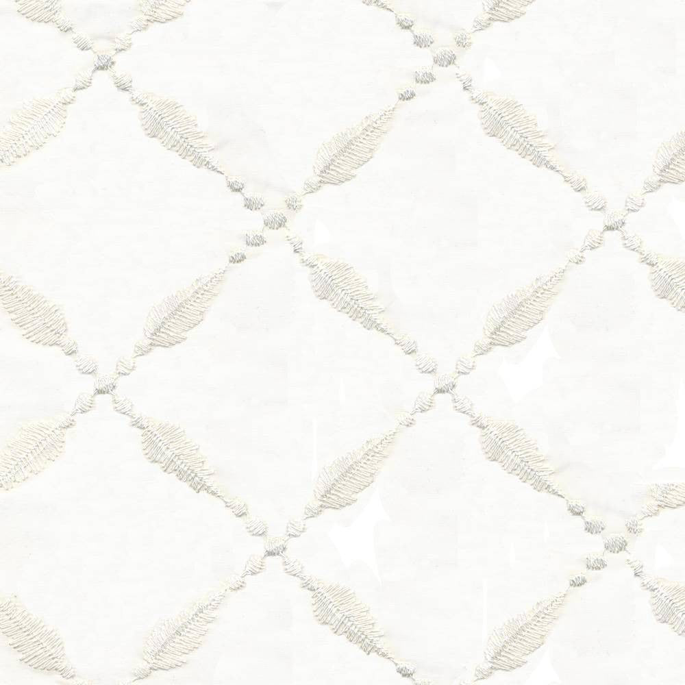 Ferndale Sheer Coconut by Kasmir Fabric 5012 100% Polyester TURKEY Not Tested H: 4 2/8 inches, V:4 2/8 inches 54 - 60 - Fabric Carolina - Kasmir