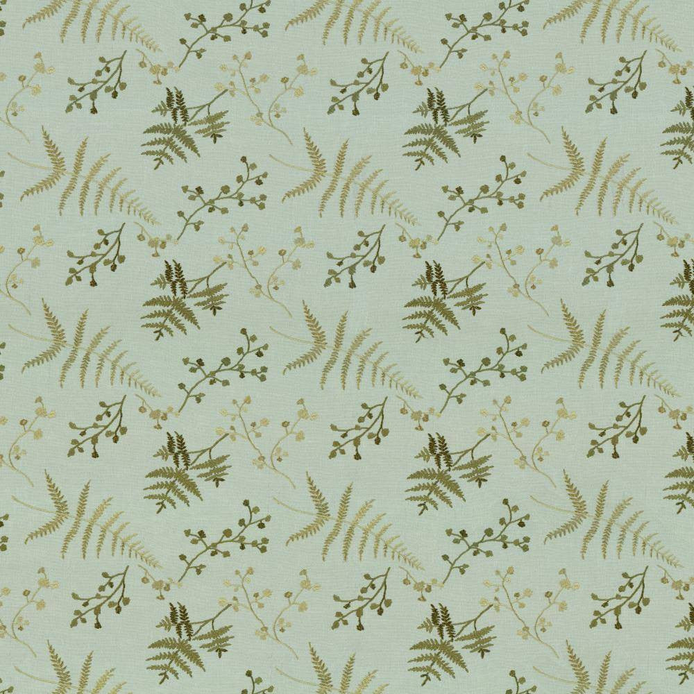 Fern Garden Caribe by Kasmir Fabric 1443 100% Polyester
Embroidery
100% Rayon
 INDIA </p><p>Repeat: Horizontal: 12 7/8 inches and Vertical: 9 1/8 inches 52 - 55 - Fabric Carolina -